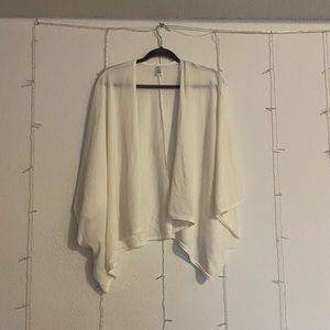 White cardigan